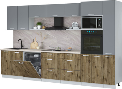 

Кухонный гарнитур, Мила Лайт 3.5-ПМ1