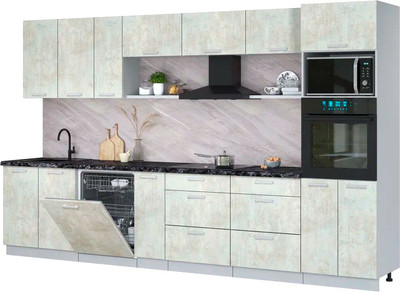 

Кухонный гарнитур, Мила Лайт 3.5-ПМ1-2