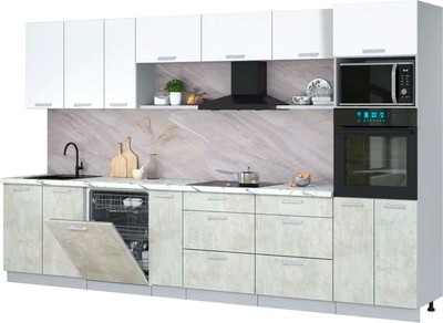 

Кухонный гарнитур, Мила Лайт 3.5-ПМ1-2