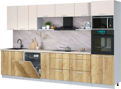 

Кухонный гарнитур, Мила Лайт 3.5-ПМ1-2