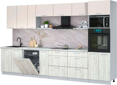 

Кухонный гарнитур, Мила Лайт 3.5-ПМ1-2