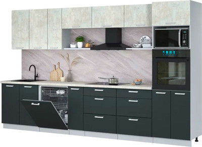 

Кухонный гарнитур, Мила Лайт 3.5-ПМ1-2