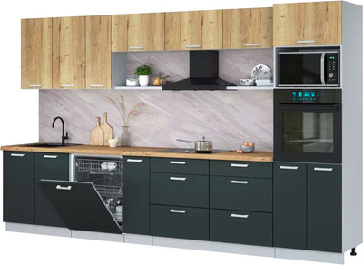 

Кухонный гарнитур, Мила Лайт 3.5-ПМ1-2