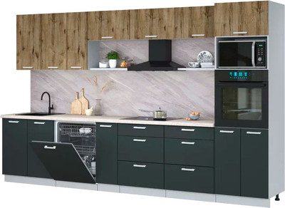 

Кухонный гарнитур, Мила Лайт 3.5-ПМ1-2