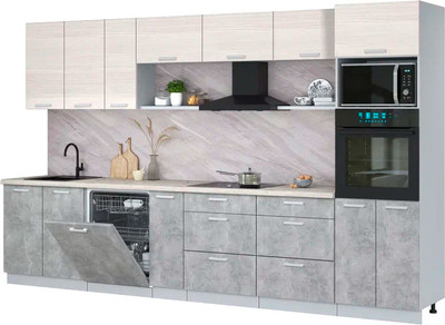 

Кухонный гарнитур, Мила Лайт 3.5-ПМ1-2