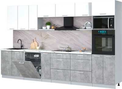 

Кухонный гарнитур, Мила Лайт 3.5-ПМ1-2