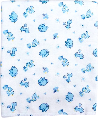 

Пеленка детская, Голубые слоники 95х100 / 22058