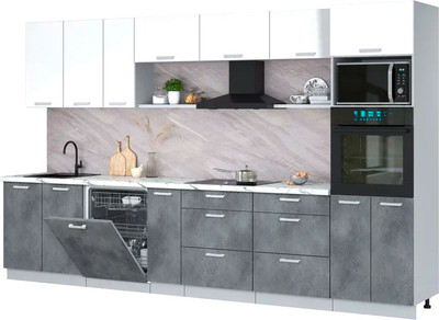 

Кухонный гарнитур, Мила Лайт 3.5-ПМ1-2