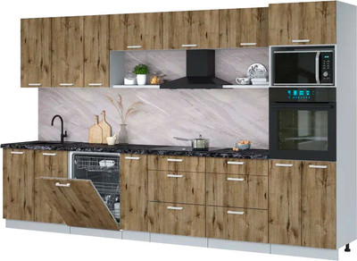 

Кухонный гарнитур, Мила Лайт 3.5-ПМ1-2