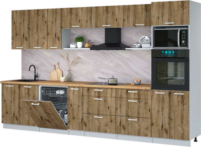 

Кухонный гарнитур, Мила Лайт 3.5-ПМ1-2