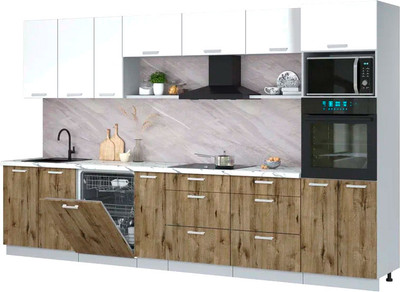 

Кухонный гарнитур, Мила Лайт 3.5-ПМ1-2