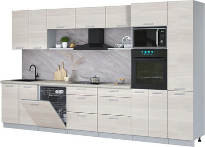 

Кухонный гарнитур, Мила Лайт 3.6-ПМ1