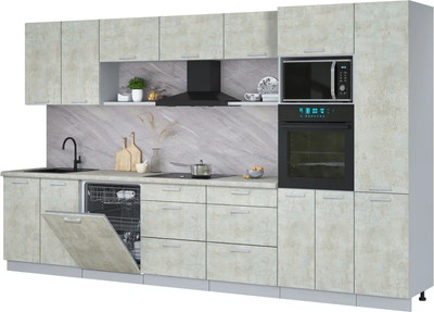 

Кухонный гарнитур, Мила Лайт 3.6-ПМ1