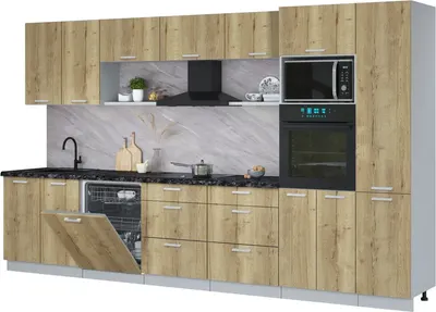 

Кухонный гарнитур, Мила Лайт 3.6-ПМ1