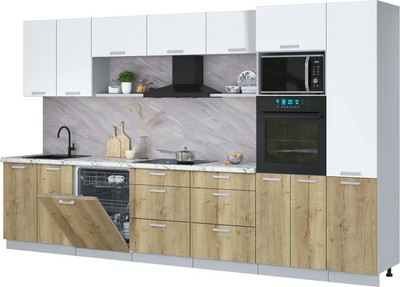 

Кухонный гарнитур, Мила Лайт 3.6-ПМ1