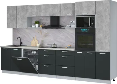 

Кухонный гарнитур, Мила Лайт 3.6-ПМ1