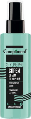 Спрей для укладки волос Compliment Styling Pro объем от корней сильная фиксация (150мл) -