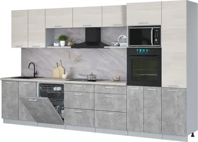 

Кухонный гарнитур, Мила Лайт 3.6-ПМ1