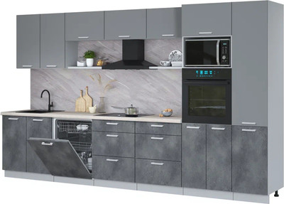 

Кухонный гарнитур, Мила Лайт 3.6-ПМ1