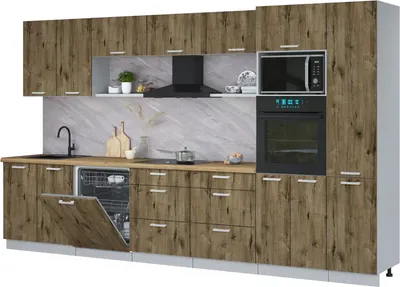 

Кухонный гарнитур, Мила Лайт 3.6-ПМ1