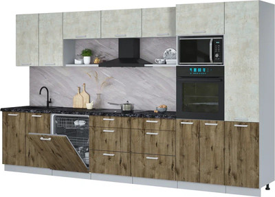 

Кухонный гарнитур, Мила Лайт 3.6-ПМ1