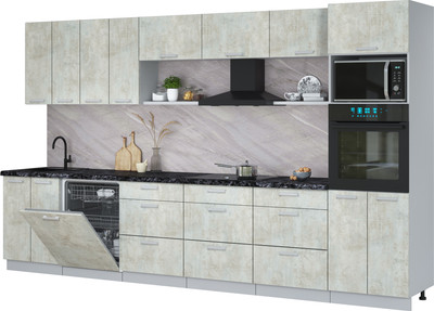 

Кухонный гарнитур, Мила Лайт 3.6-ПМ1-2