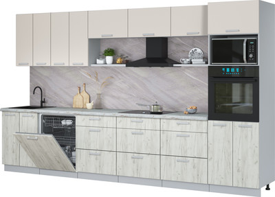 

Кухонный гарнитур, Мила Лайт 3.6-ПМ1-2