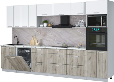 

Кухонный гарнитур, Мила Лайт 3.6-ПМ1-2