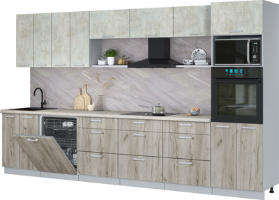 

Кухонный гарнитур, Мила Лайт 3.6-ПМ1-2