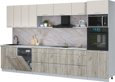 

Кухонный гарнитур, Мила Лайт 3.6-ПМ1-2