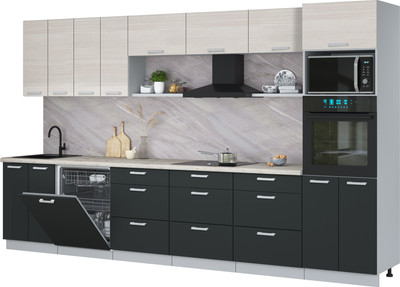 

Кухонный гарнитур, Мила Лайт 3.6-ПМ1-2