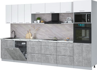 

Кухонный гарнитур, Мила Лайт 3.6-ПМ1-2