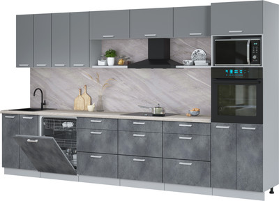 

Кухонный гарнитур, Мила Лайт 3.6-ПМ1-2