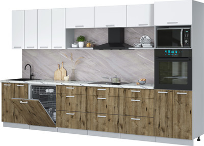 

Кухонный гарнитур, Мила Лайт 3.6-ПМ1-2