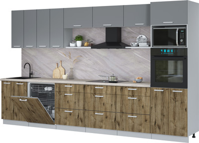 

Кухонный гарнитур, Мила Лайт 3.6-ПМ1-2