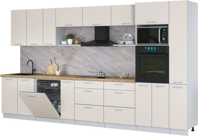 

Кухонный гарнитур, Мила Лайт 3.8-ПМ1