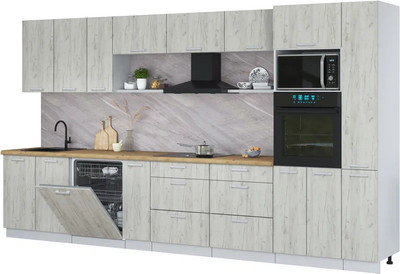 

Кухонный гарнитур, Мила Лайт 3.8-ПМ1