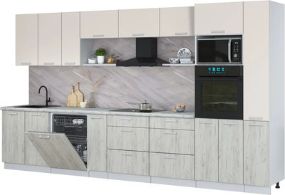 

Кухонный гарнитур, Мила Лайт 3.8-ПМ1