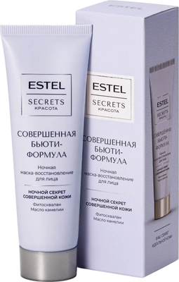 Маска для лица кремовая Estel Secrets Совершенная бьютиформула ночная (50мл) -