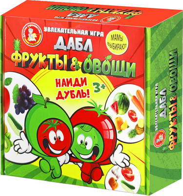 Настольная игра Десятое королевство Дабл.Фрукты и овощи / 04682 (20 карточек) - 
