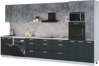 

Кухонный гарнитур, Мила Лайт 3.9-ПМ1