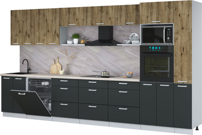 

Кухонный гарнитур, Мила Лайт 3.9-ПМ1