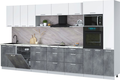 

Кухонный гарнитур, Мила Лайт 3.9-ПМ1