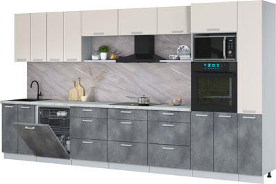 

Кухонный гарнитур, Мила Лайт 3.9-ПМ1