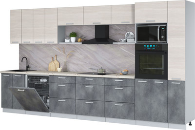 

Кухонный гарнитур, Мила Лайт 3.9-ПМ1