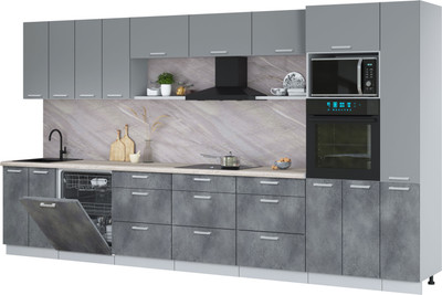 

Кухонный гарнитур, Мила Лайт 3.9-ПМ1