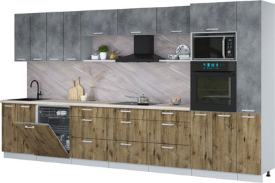 

Кухонный гарнитур, Мила Лайт 3.9-ПМ1