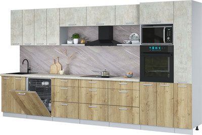 

Кухонный гарнитур, Мила Лайт 3.9-ПМ1