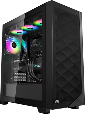 Корпус для компьютера PCCooler C3D510 BK ARGB (C3D510-BKP3-GL) (черный, без БП) -