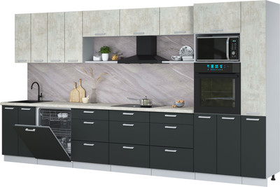 

Кухонный гарнитур, Мила Лайт 3.9-ПМ1